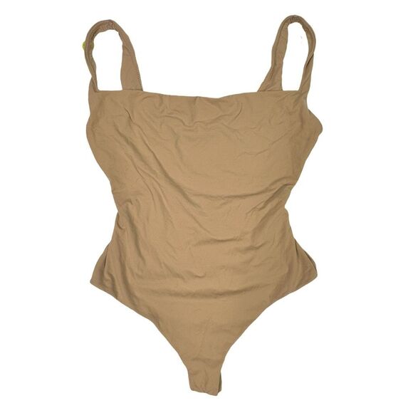 SKIMS Fits Everybody Square Neck Bodysuit - Size Medium - Sienna - Picture 2 of 6